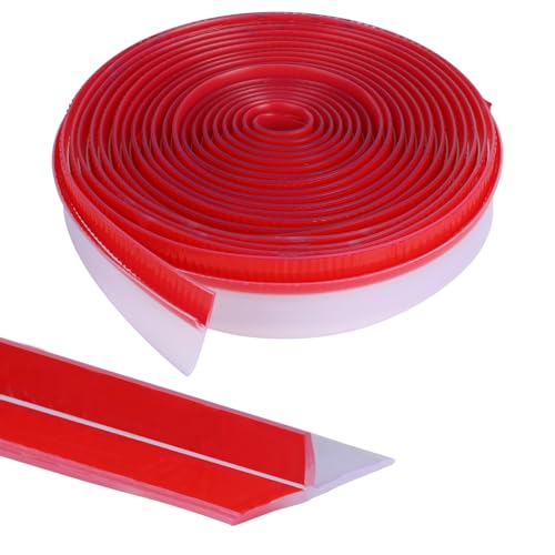 Orghtin 10Ft T-Shaped Silicone Seal Strip, Clear Sealer Weather Stripping - size: 10FT x 1.37IN