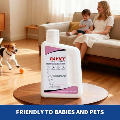 Deep Cleaning & Deodorizing Solution, 25.36FL OZ/750ML, Designed for TINECO, SHARK, MOVA, BISSELL, Compatible with all models of wet dry vacuum cleaners,long-lasting Fragrance (Sakura)