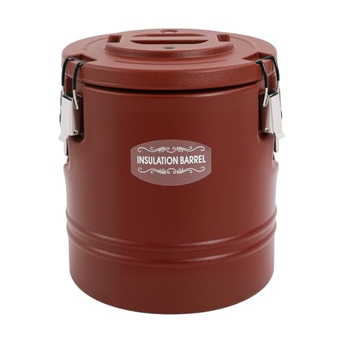 DYNAMI 3.2Gal/12.8Qt Insulated Food Container,Hot Soup Transport Container - color: Brown, size: 3.2 Gal