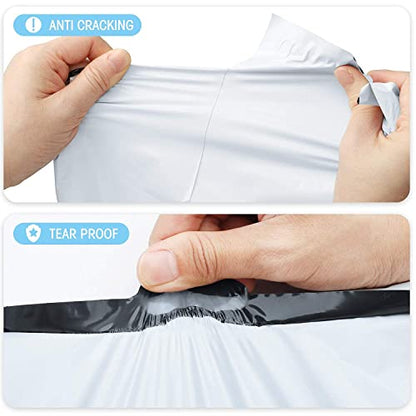 Fuxury Large Poly Mailers 24x24" 1200Pcs,Shipping Bags for Clothes,White - color: White, size: 24x24" 1200pcs