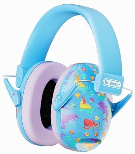 Dr.meter Kids Ear Protection for Monster Truck, Noise Reduction Ear Muffs - color: Print Ocean Creature