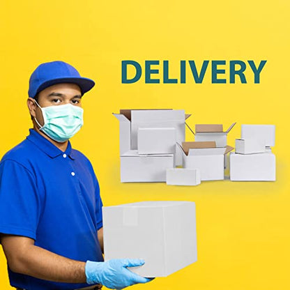 Calenzana 8x6x4 Shipping Boxes Set of 40, White Corrugated Cardboard Box for Mailing Packing Gifts Small Business - size: 8x6x4, style: 40 Pack