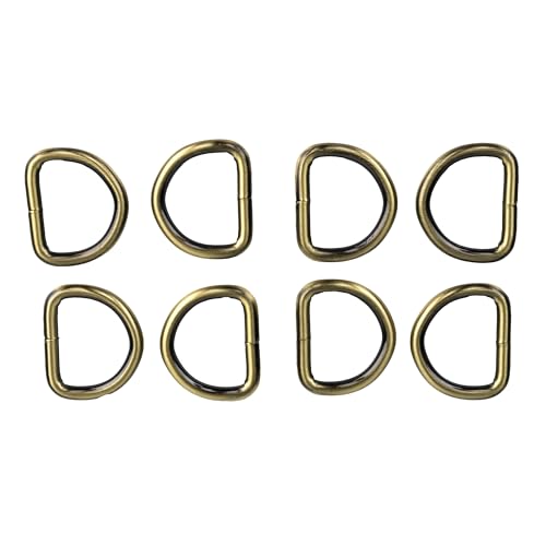 Country Brook Design - Welded D-Rings (3/4 Inch) - color: Brushed Brass, size: 25 (Pack of 1)