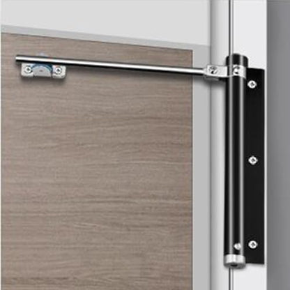 ZENG 2-Pack Adjustable Spring Door Closer - 304 Stainless Steel Surface Mounted Automatic Closer for Residential/Commercial Doors (20-40kg, 175° Max, Black)