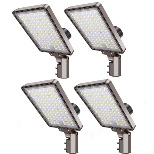 240W LED Parking Lot Light 5000K Dusk to Dawn Pole Mount 4Pack - size: 240W/4Pack