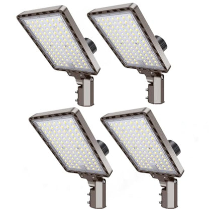 240W LED Parking Lot Light 5000K Dusk to Dawn Pole Mount 4Pack - size: 240W/4Pack