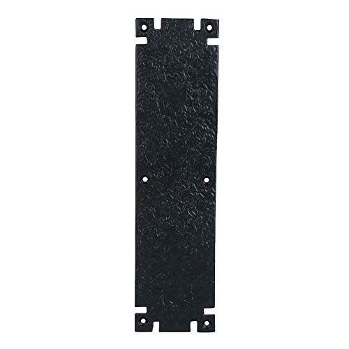 Black Cast Iron Door Push Plate – Durable, Rust-Resistant Finish, Easy Mounting for Home & Office Decor
