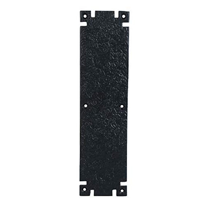 Black Cast Iron Door Push Plate – Durable, Rust-Resistant Finish, Easy Mounting for Home & Office Decor