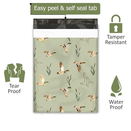 10x13 (100) Ducks Designer Poly Mailers Waterproof Self Sealing Tear Resistant Polymailers Shipping Envelopes Premium Printed Bags For Small Businesses - color: Ducks, size: 10x13 inches