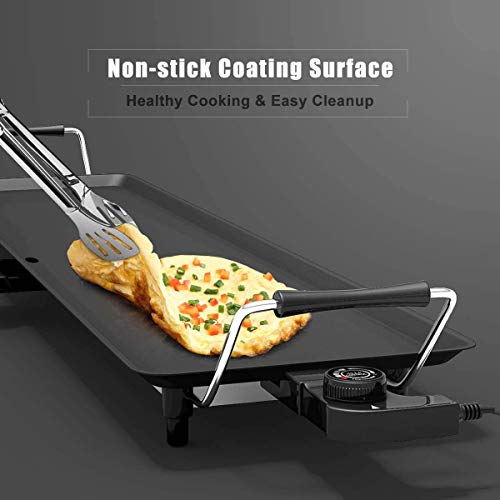 HAPPYGRILL 35" Electric Griddle Teppanyaki Grill, 2000W Nonstick Griddle