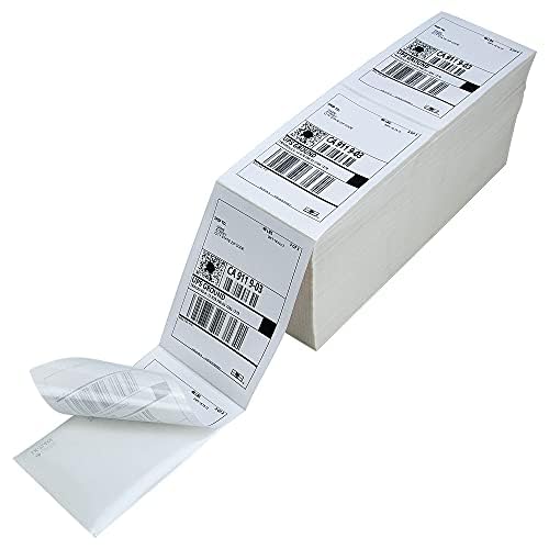LLIKED 4x6 Thermal Shipping Labels, 4000 Fanfold Thermal Printer Labels - size: 4000 Labels