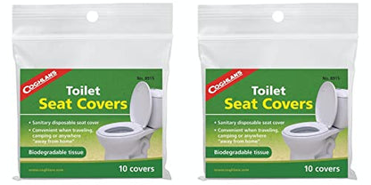 Coghlan's 10-Pack Biodegradable Tissue Toilet Seat Covers (2-Pack)