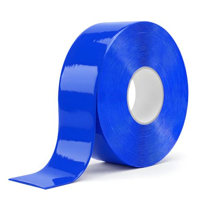Floor Marking Tape, 1.1mm Extra Thick, Blue, 2 Inch x 100FT - color: Blue