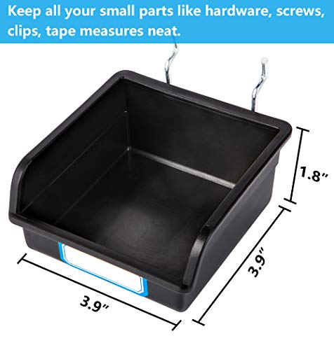 FRIMOONY Pegboard Hooks, with Bins, Peg Locks, for Organizing Various Tools, 131 PCS, 60 of Which are Locks - style: 131PCS