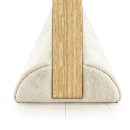 GDHOMM Door Draft Stopper for Bottom of Door, Adjustable Door Sweep Door Draft Blocker Door Gap Filler, Energy Saving, Keeps Sound Draft Light Out - Fits 30” to 36” Door - color: White