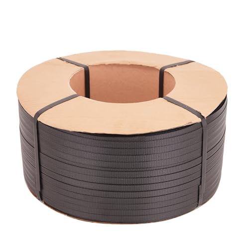Poly Strap, Polypropylene(PP) Strapping Roll, 1/2" Width, 7000ft - color: 2000m black pp