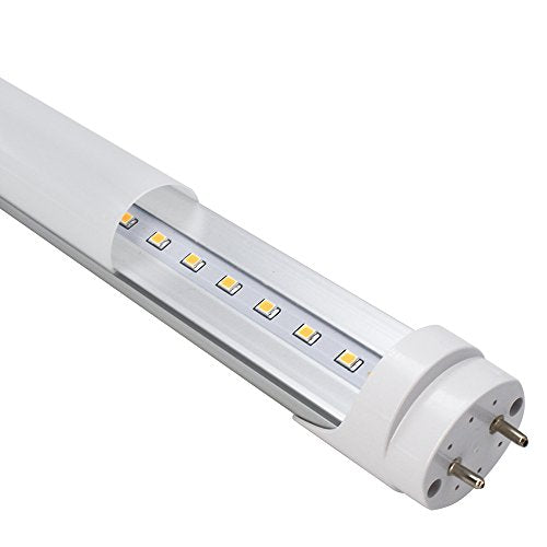 LightingWill LED T8 Light Tube 3FT, Warm White 3000K-3500K, Dual-End Powered Ballast Bypass, 2000 Lumens 15W (32W Fluorescent Equivalent), Frosted Cover, AC85-265V Lighting Tube Fixtures, 4 Pack - color: Warm White, size: 3FT-4 Pack