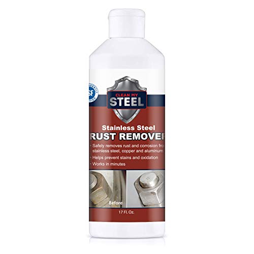 CLEAN MY STEEL Stainless Steel Rust Stain Remover Cream (17 Fl oz) - size: 17 Fl Oz (Pack of 1)