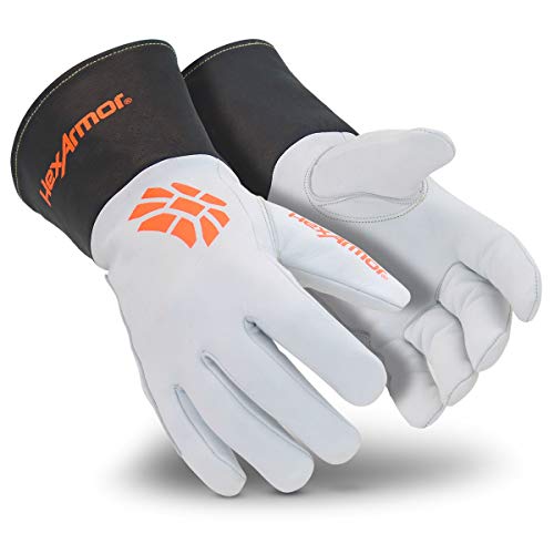 HexArmor Cut and Heat Resistant Leather Work Gloves | Chrome SLT ® Series 4062 | Small - size: Small