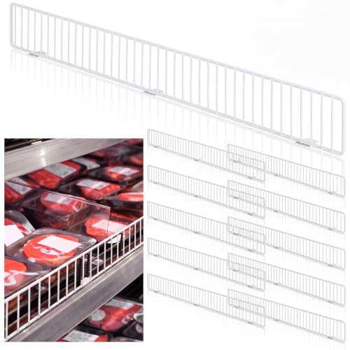 Yaocom 10 Pcs Gondola Shelf Fence 36x3'' Retail Front Wire Guard, White - color: White, size: 36" x 3"