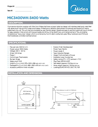 Midea Induction Wok