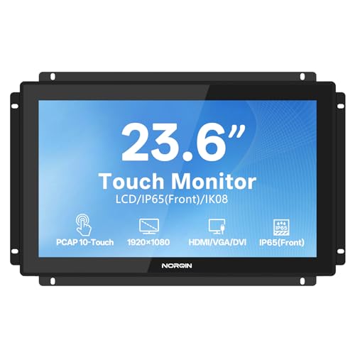 23.6 Inch Industrial Touchscreen, Open Frame 1920×1080 IP65 Monitor - size: 23.6 inch(Wide Screen)