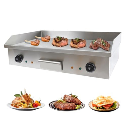 29" 3000W Commercial Electric Countertop Griddle,Countertop Griddle,Flat Top Grill,Hot Plate BBQ