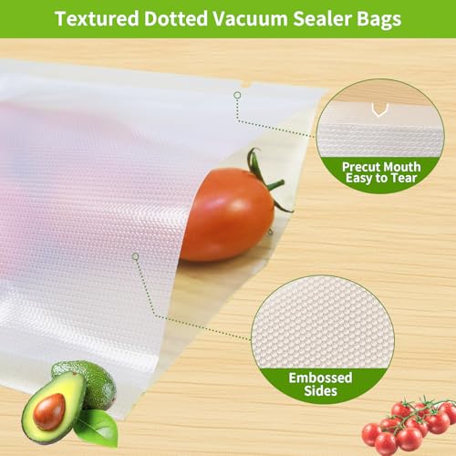 8Pack Vacuum Sealer Rolls 8"x20'(4)+11"x20'(4) for Food Storage - size: 8Pack =8x20(4Pack)+11x20(4Pack)