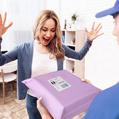 Fuxury Poly Mailers 10x13" 100 Pack,Shipping Bags For Clothing,Light Purple - color: Light Purple, size: 10x13'' 100pcs