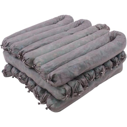 Global Industrial Universal Sorbent Socks, Heavyweight, 3" Dia. x 48"L, Gray, 12/Pack