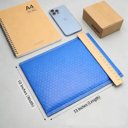Blue13x10 Inch 25Pcs Bubble Mailing Shipping Seal Packaging Envelope Bags - color: Blue-25pcs, size: L13xW10 inch