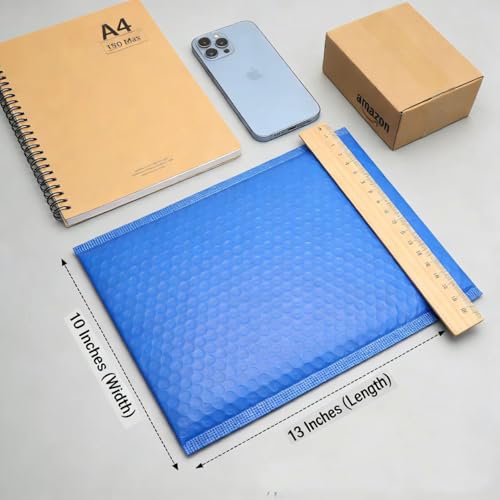 Blue13x10 Inch 25Pcs Bubble Mailing Shipping Seal Packaging Envelope Bags - color: Blue-25pcs, size: L13xW10 inch