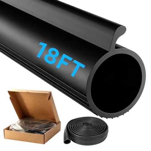 Draft Blocker Garage Door Seal, 16.8 Ft P-Type Bottom Weatherstrip Seal (Small P Bulb-0.19inch, 18Ft) - color: Small P Bulb-0.19inch, size: 18Ft