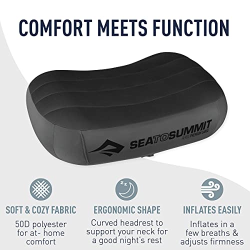 Sea to Summit Aeros Premium Inflatable Pillow, Regular, Lime - color: Lime, size: Regular
