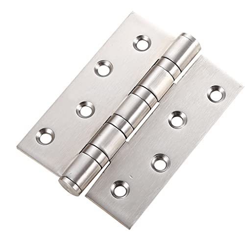Heavy Duty Door Hinges Stainless Steel Ball Bearing Hinges 4 Inch Door Hinge for Interior & Exterior Doors Square Corners,Heavy Duty Wood Door with Mounting Hardware 2 Pack (White, 4 Inch) - color: White, size: 4 Inch