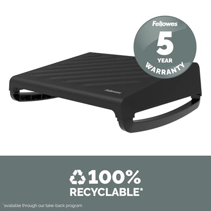 Fellowes Breyta Ergonomic Adjustable Foot Rest Black
