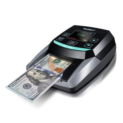 KOLIBRI KCD-2000 Advanced Counterfeit Bill Detector | All-Orientation Counterfeit Detection Bill Counter | Money Counter by Denomination | Detect Fake Bills Fast - size: Small (KCD-2000)