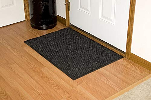 3' X 5' Heavy Duty Commercial Entrance Door mat Indoor Outdoor (Black)