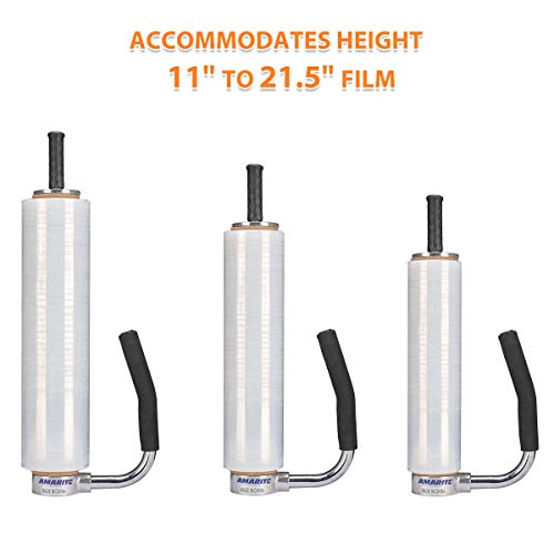 Shrink Wrap Handle, 11-21.5 Inch Stretch Wrap Dispenser with Cutter - size: Attached with film cutter