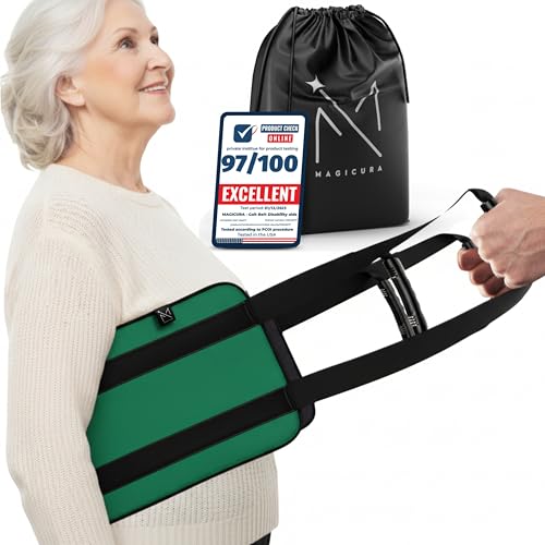 Transfer Sling 300lbs Transfer Belt for Elderly Gait Belts for Seniors Heavy Duty Patient Lift Belt Mobility Standing Lifting Aid for Disabled Elderly Injured Safely Move from Bed Wheelchair