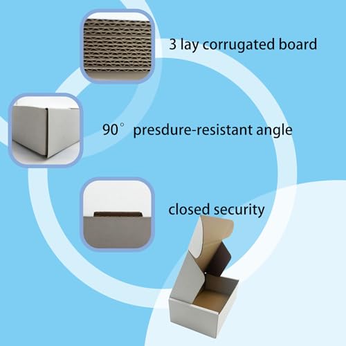 7x4x2 Inch White Shipping Boxes 25 Pack,Small Gift Boxes,Bulk of Mailers - size: 7''x4''x2''