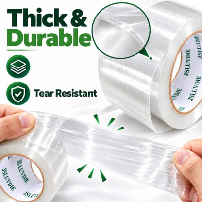 Heavy Duty Clear Packing Tape, 18 Rolls, 1.88 in x 55 Yd