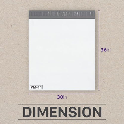 Fosmon Large Poly Mailers 30x36, 10-Pack Waterproof Shipping Bags- White