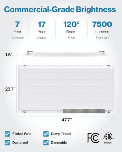 Sunco 36 Pack 2x4 LED Flat Panel Lights, 3CCT Selectable, 40-60W, Dimmable