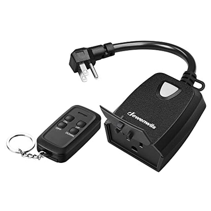 DEWENWILS Outdoor Dimmer for String Lights, 100FT Remote Switch Range