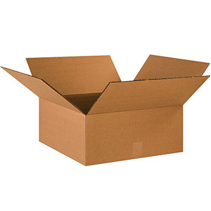 BOX USA BHD18188DW Double Wall Boxes, 18" x 18" x 8", Kraft (Pack of 15) - style: Double Wall