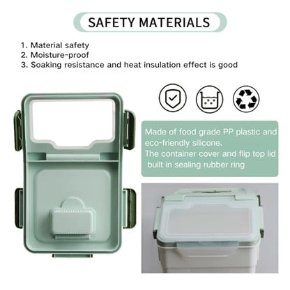 Rice Storage Container 25 lbs, 2 Packs Large Flour Storage Containers with Seal Locking Lid & Wheels, BPA Free Rice Dispenser, Measuring Cup | Scoop, for Sugar Cereal Dry Food -Green - color: 2Pcs 25LB Green