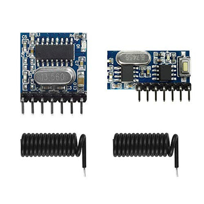 QIACHIP RX480E 433MHz RF Transmitter Receiver Module, 4CH EV1527 Kit - style: Transmitter and Receiver kit