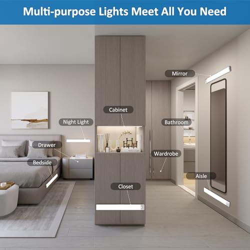 15.9 inch Motion Sensor Under Cabinet Lights, Cool White, 2-Pack - color: Cool White, size: 15.9 inch