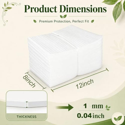 Packing Foam Pouches 8 x12IN, 1/12'' thickness,50 Pack - size: 8X12IN-50PCS